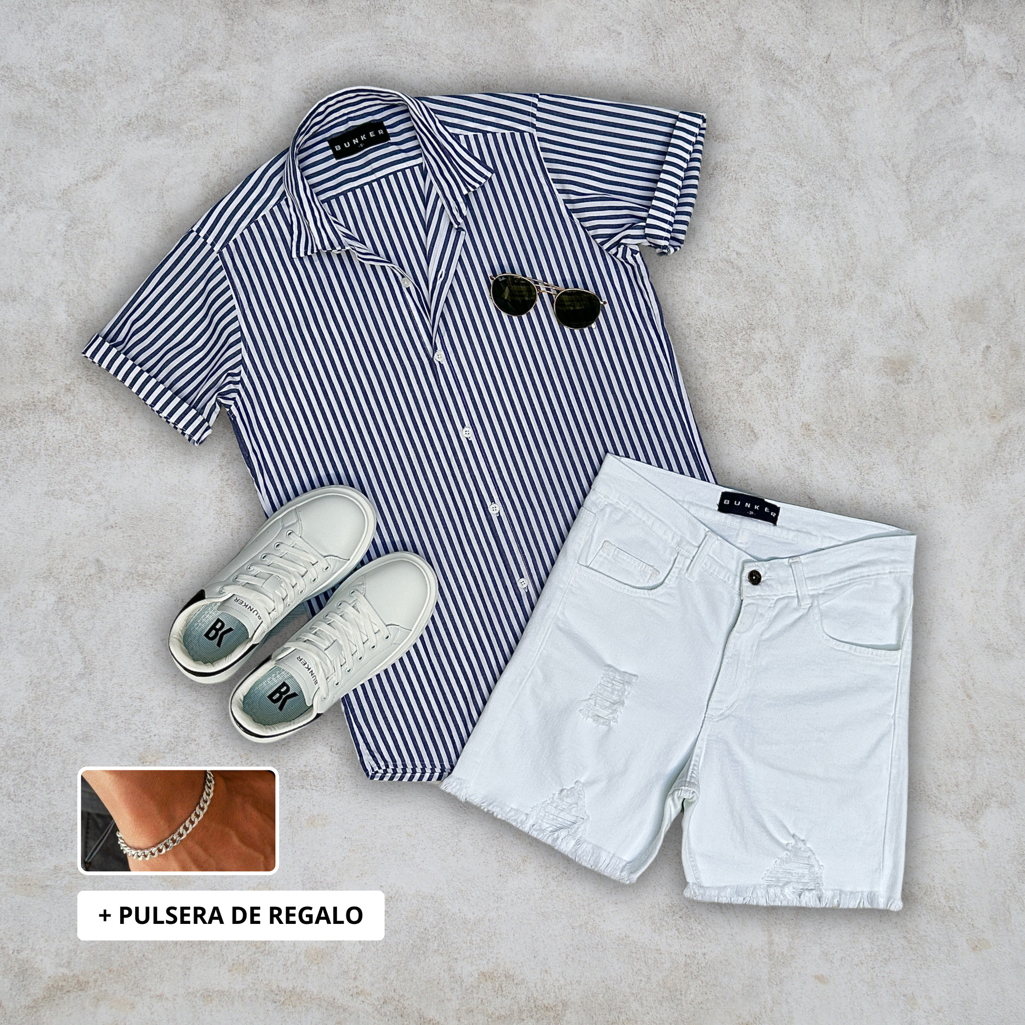 Combo Camisa Azul