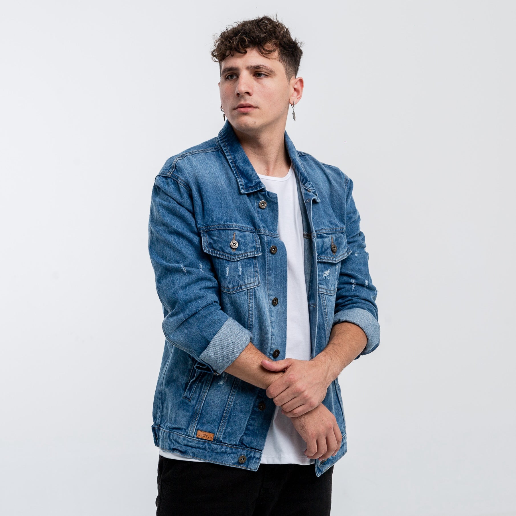 Jacket California Azul con roturas