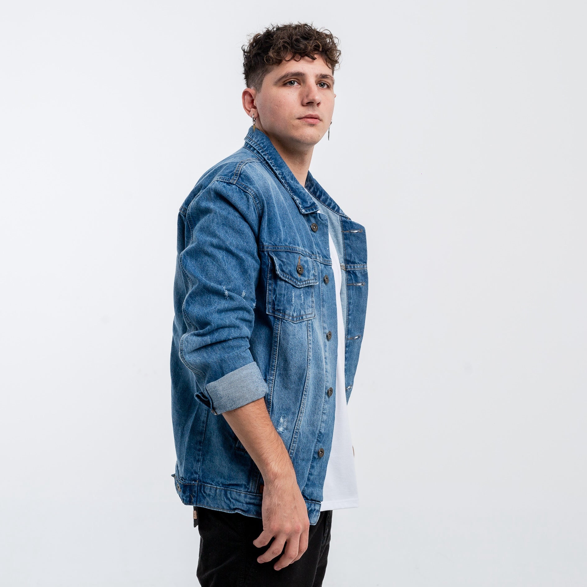 Jacket California Azul con roturas