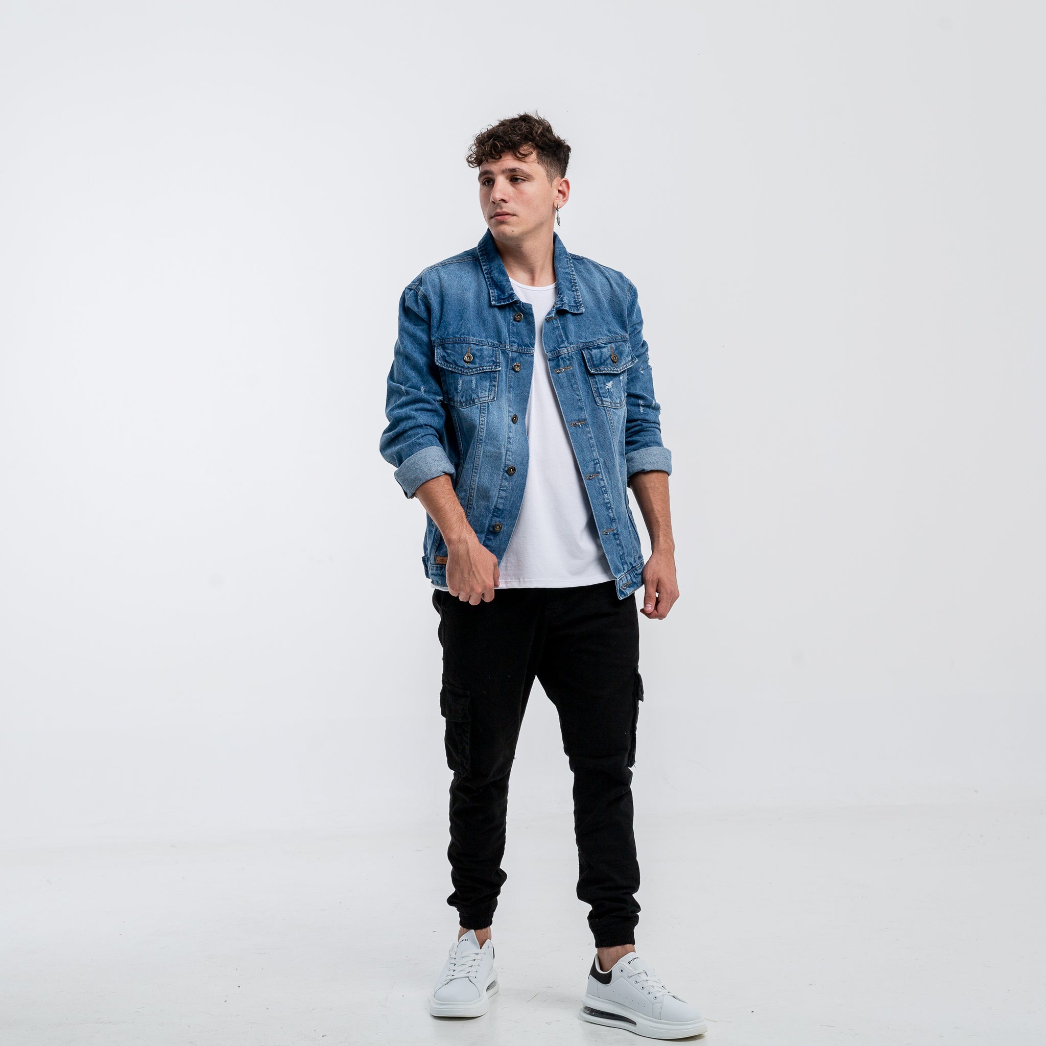 Jacket California Azul con roturas