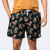 Short de baño Azul con Flores