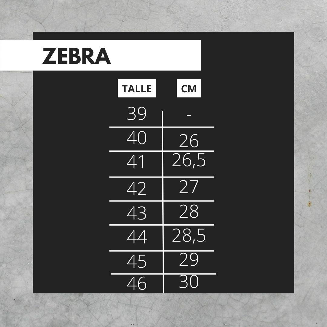 Calzado Zebra Blanco