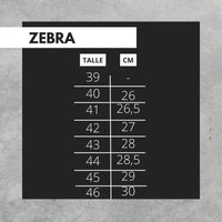Calzado Zebra Blanco