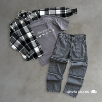 Combo Sobrecamisa Boxy Negra