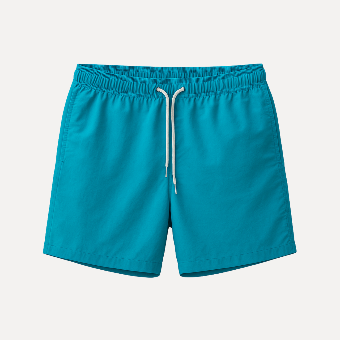 Short de baño liso turquesa