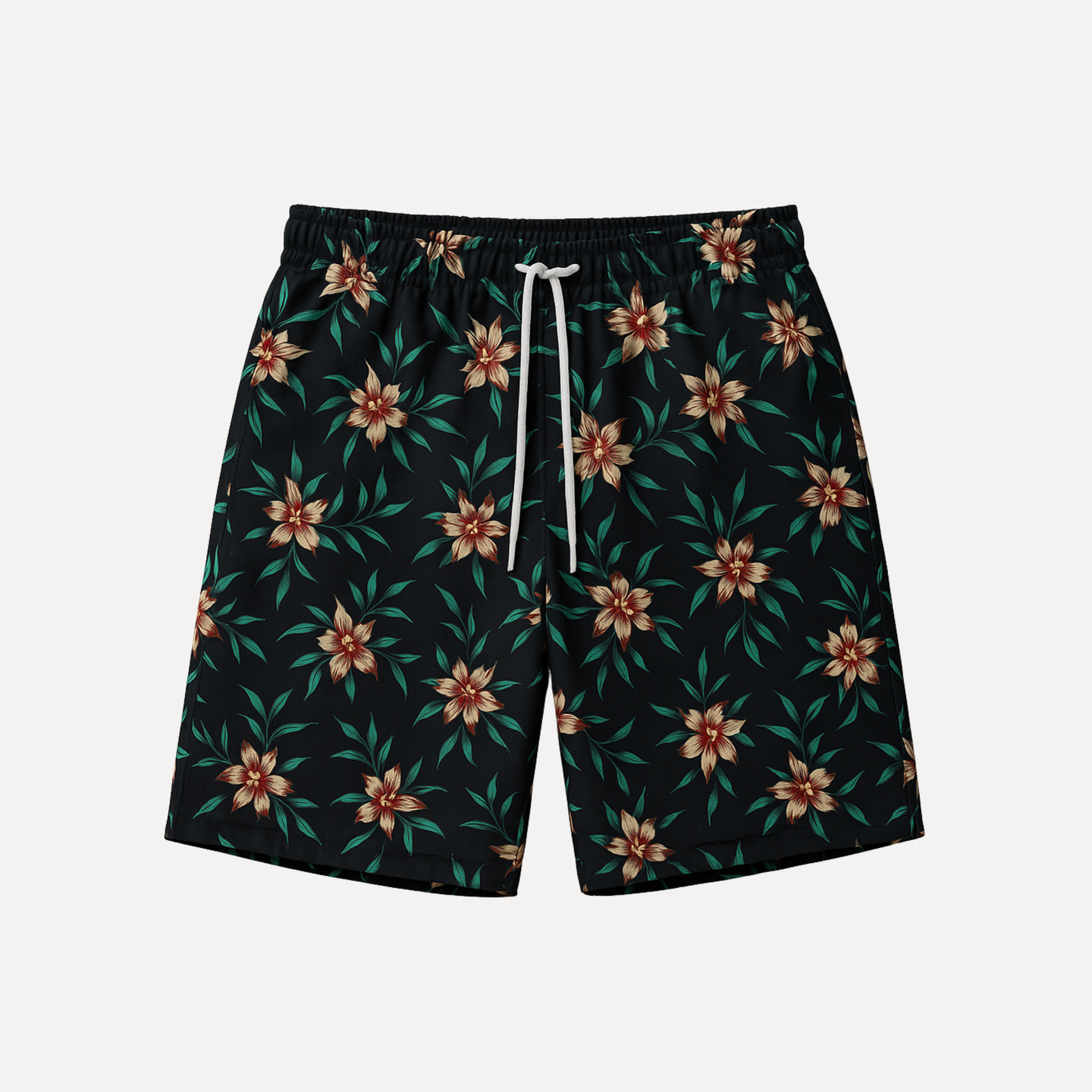 Short de baño floreado