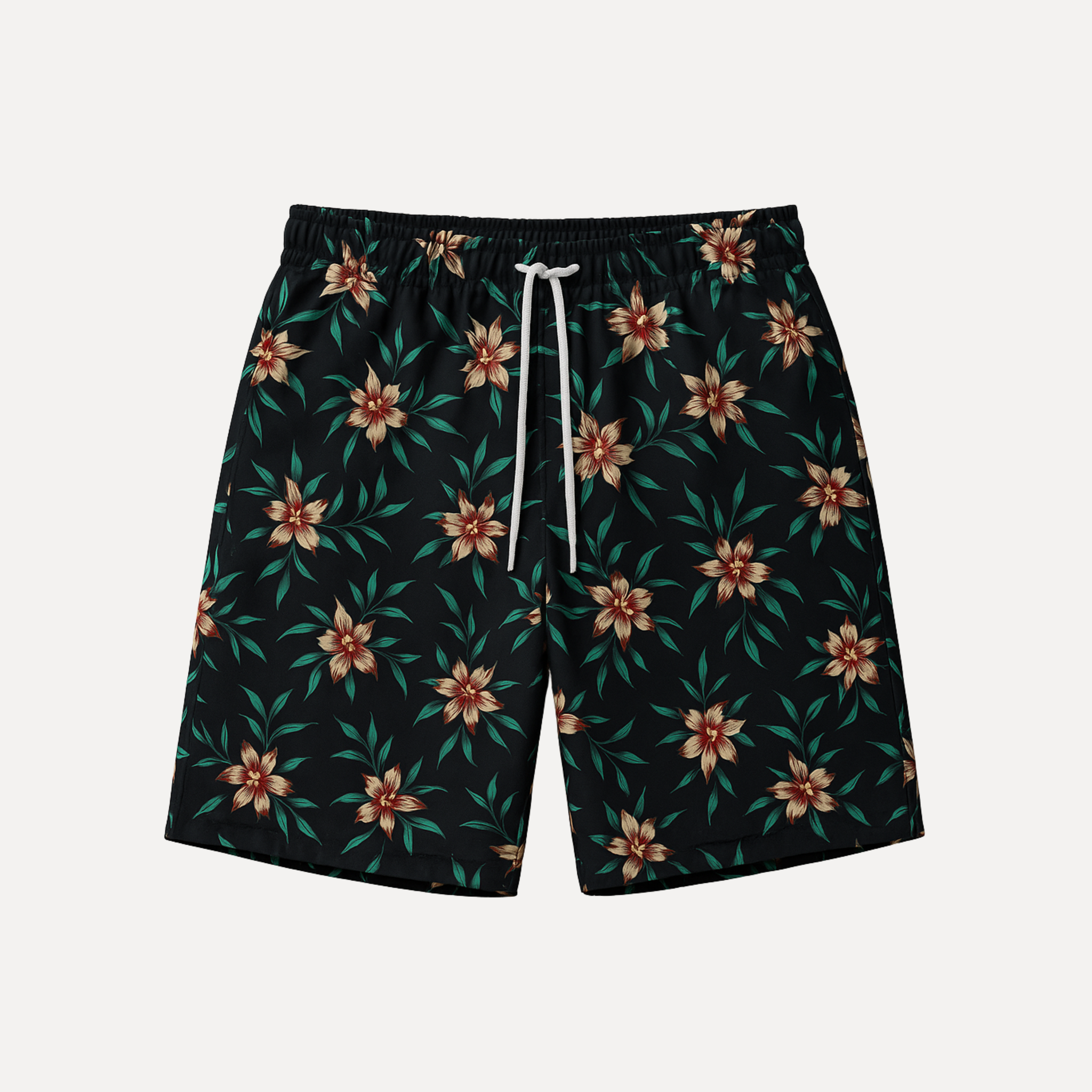 Short de baño floreado