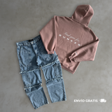 Combo Hoodie Rosa Viejo