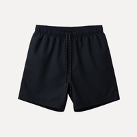 Short de baño Negro Liso MR