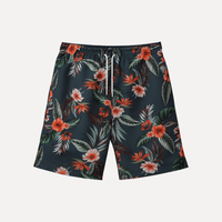 Short de baño Azul con Flores