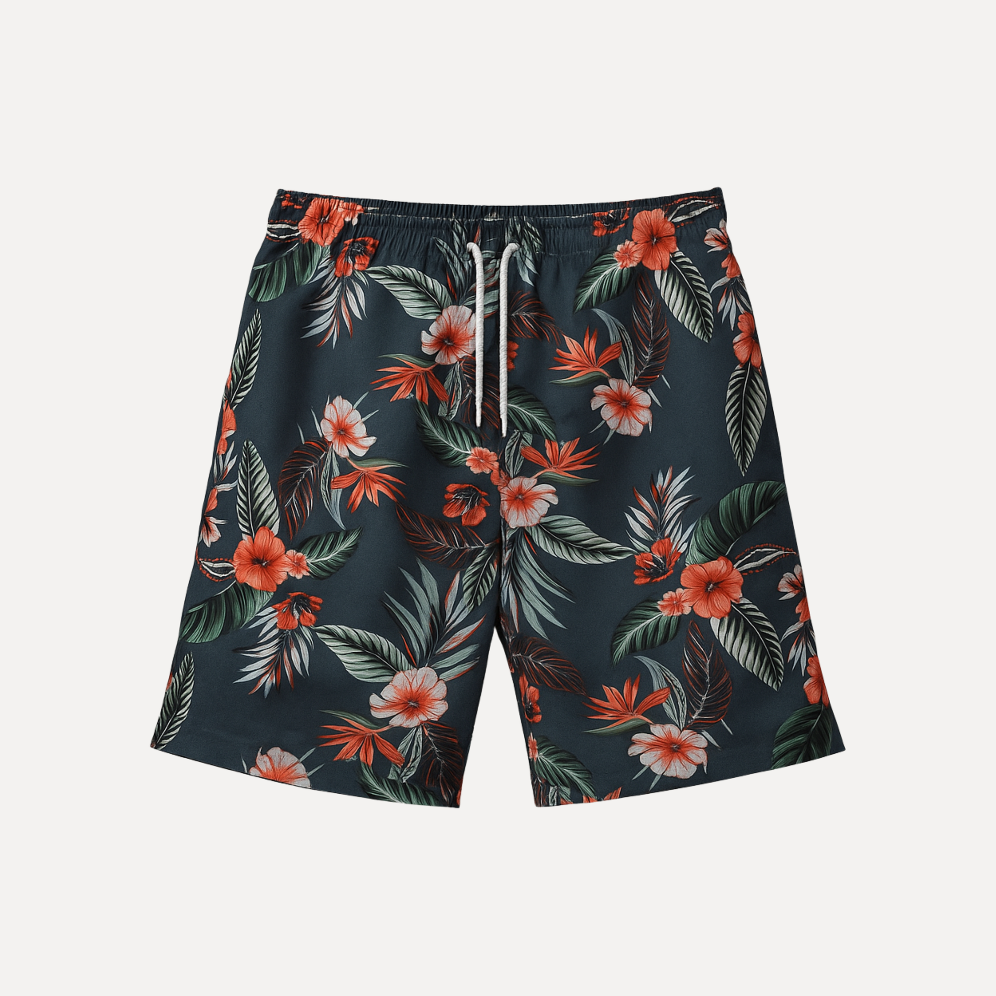 Short de baño Azul con Flores