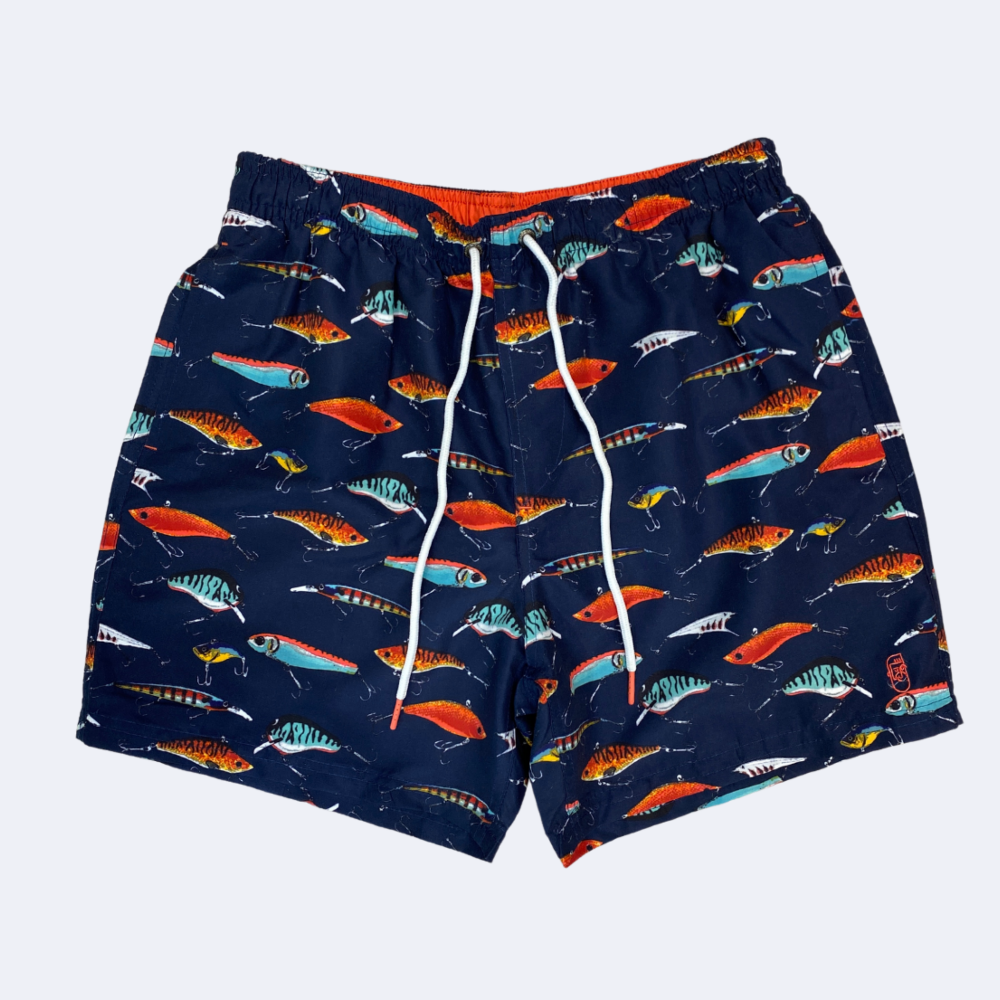 Short de baño Azul con Peces