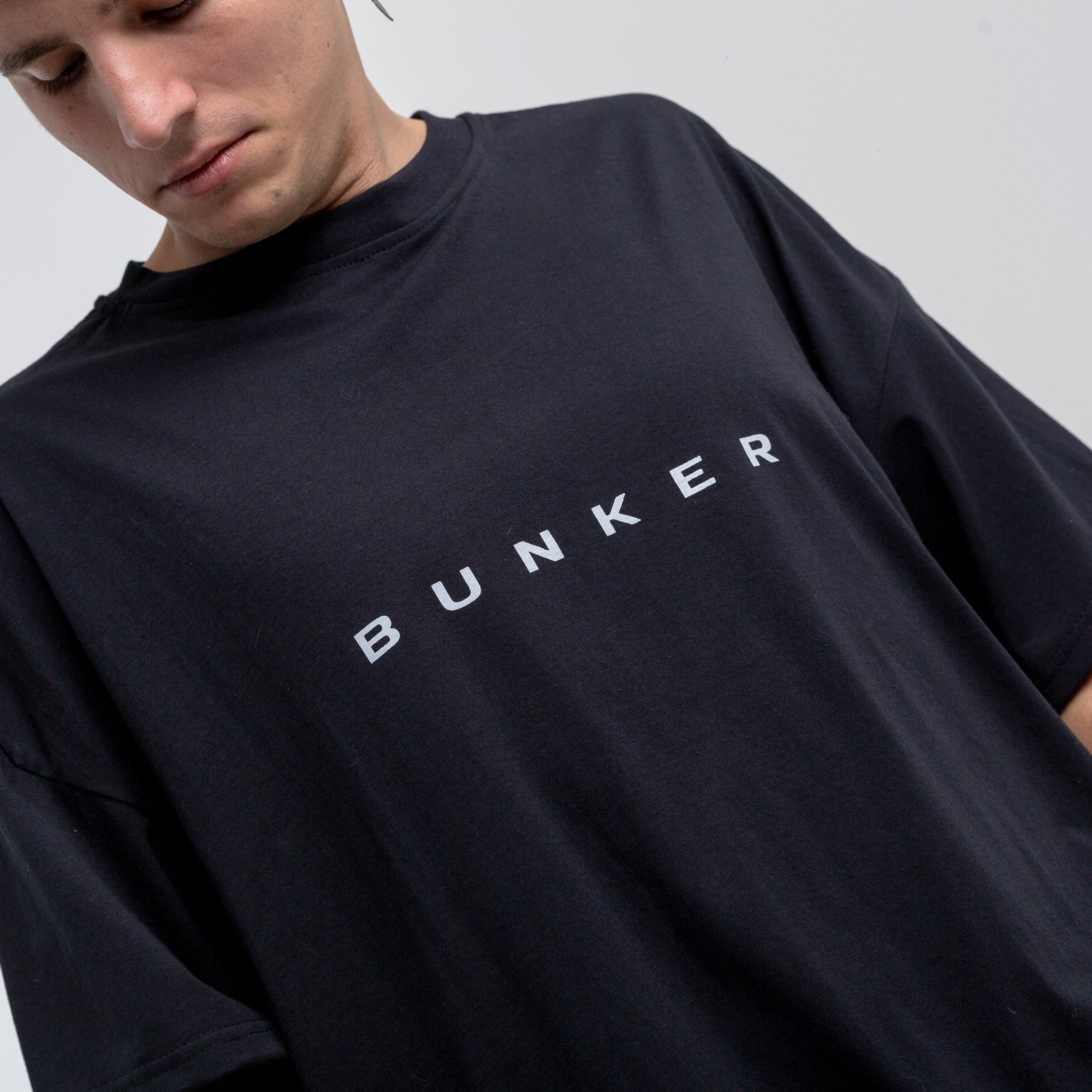 Remera Oversize fina Estampada Bunker