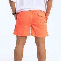 Short de baño Liso Coral