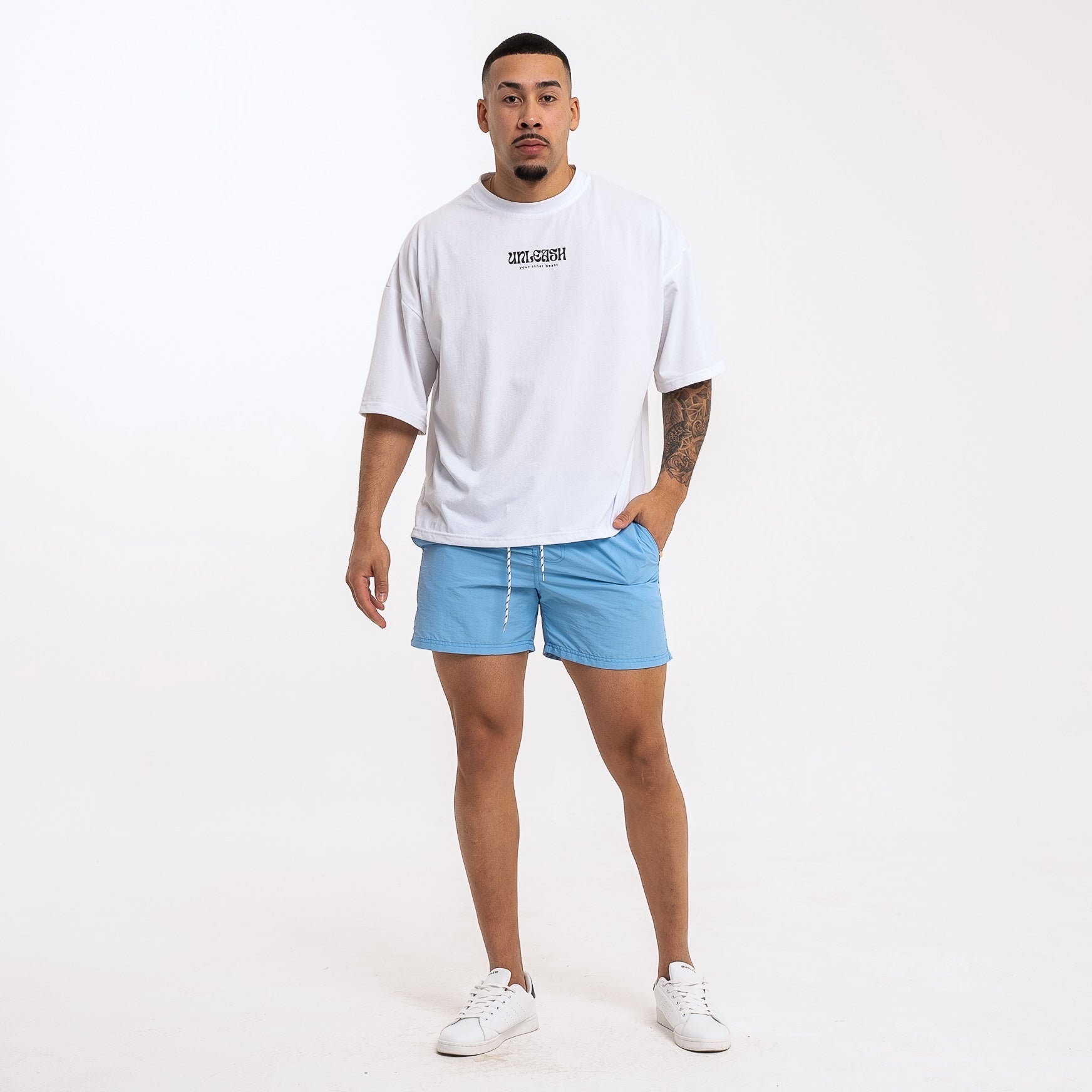 Short de baño Liso Sky Blue