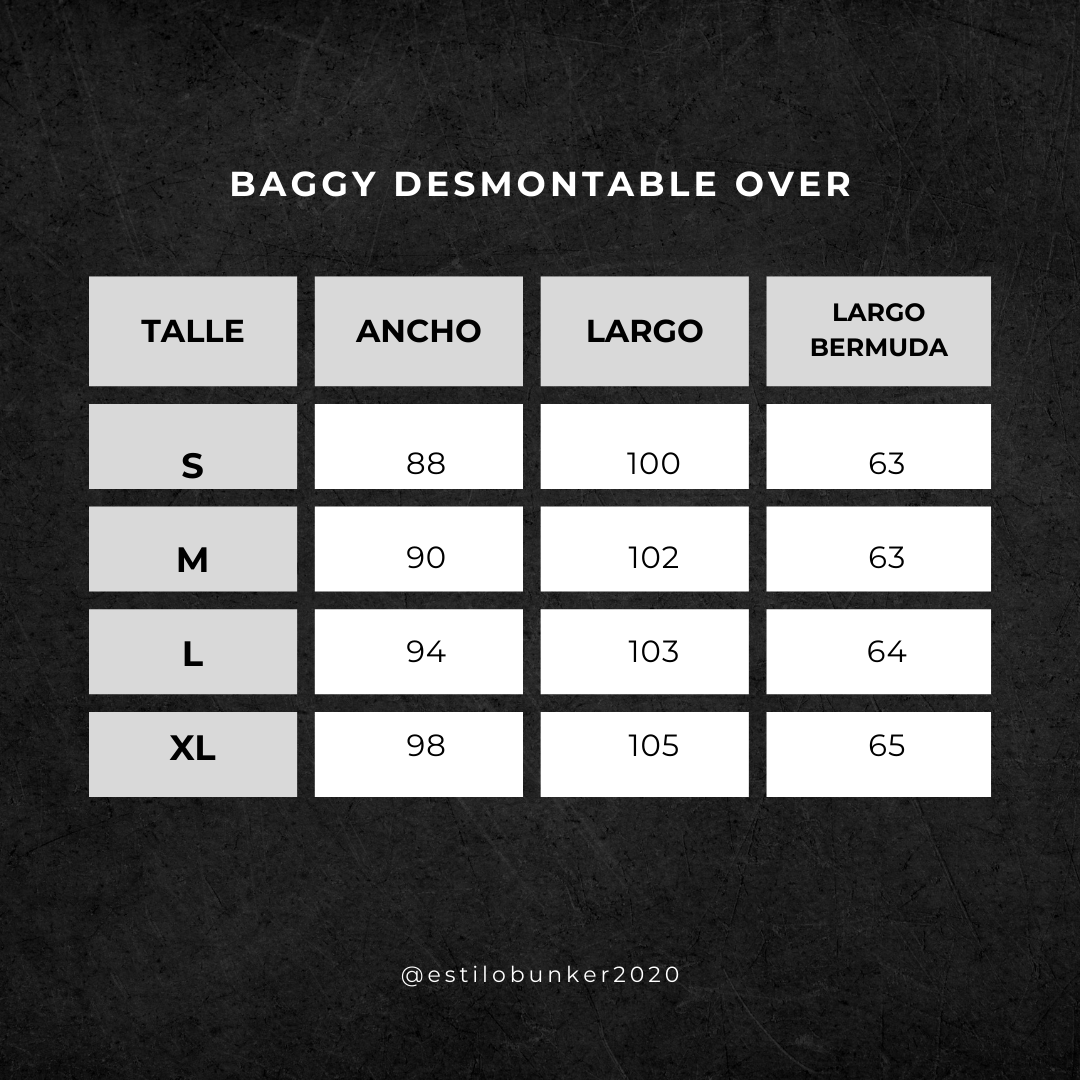 Cargo Baggy Bermuda Desmontable