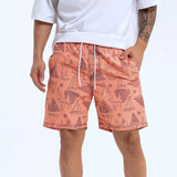 Short de baño Coral con Barcos