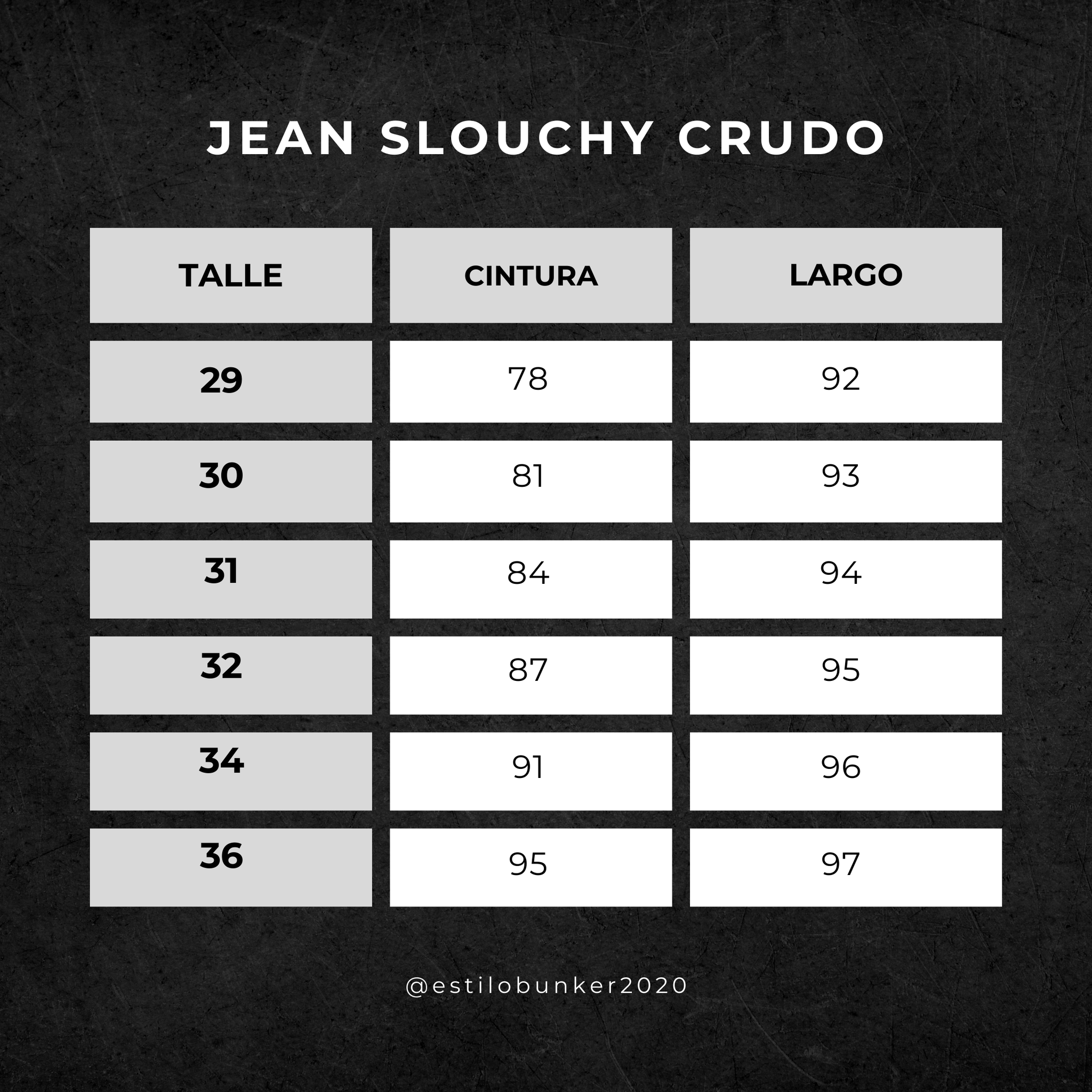 Jean slouchy crudo